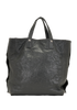 Papier Tote, &pound;280, Handbags, Black, Leather, Back view